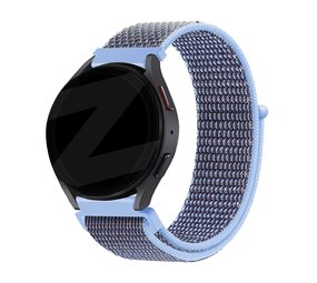 Bandz Bandz Samsung Galaxy Watch 6 40mm nylon loop band (azure blauw)