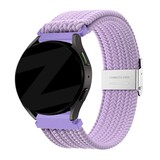 Bandz Bandz Amazfit Active gevlochten nylon band (lichtpaars)