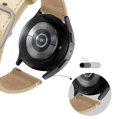 Bandz Bandz Polar Ignite lederen band 'Deluxe' (kaki)