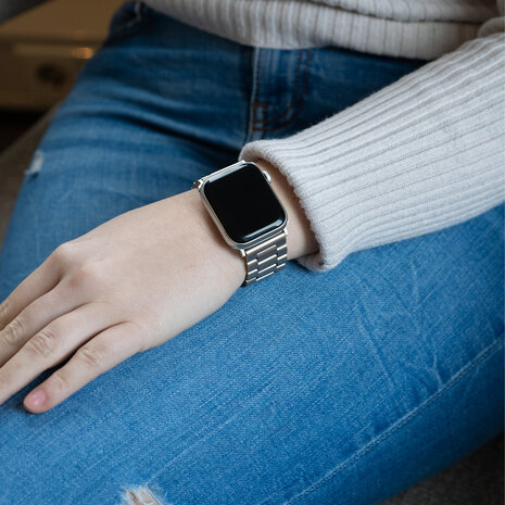 Apple Watch stalen band sterrenlicht Smartwatchbanden