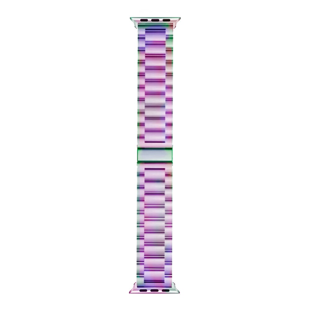 Strap-it® Strap-it Apple Watch stalen band (regenboog)