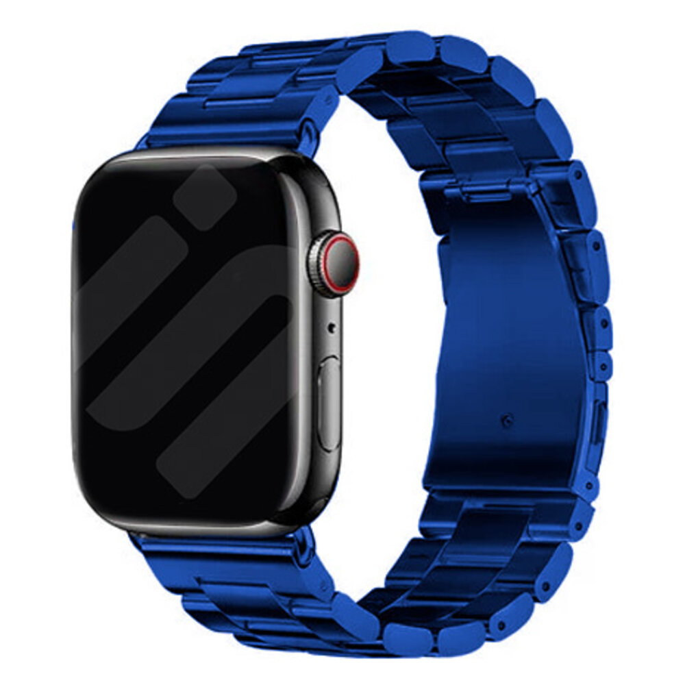 Strap-it® Strap-it Apple Watch stalen band (blauw) Strap-it® Strap-it Apple Watch stalen band (blauw)