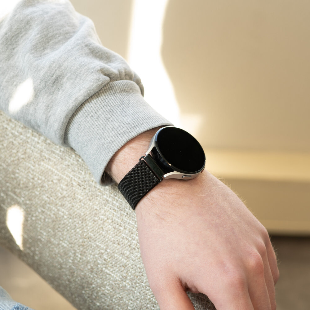 Strap-it® Strap-it Samsung Galaxy Watch 6 Classic 47mm Milanese band (zwart) Strap-it® Strap-it Samsung Galaxy Watch 6 Classic 47mm Milanese band (zwart)