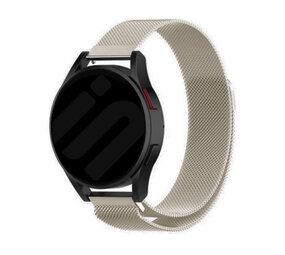 Strap-it® Samsung Galaxy Watch 6 Classic 47mm Milanese band (sterrenlicht) Strap-it® Samsung Galaxy Watch 6 Classic 47mm Milanese band (sterrenlicht)