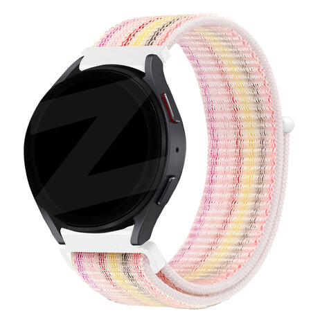 Bandz Bandz Samsung Galaxy Watch Active nylon loop band (kleurrijk)