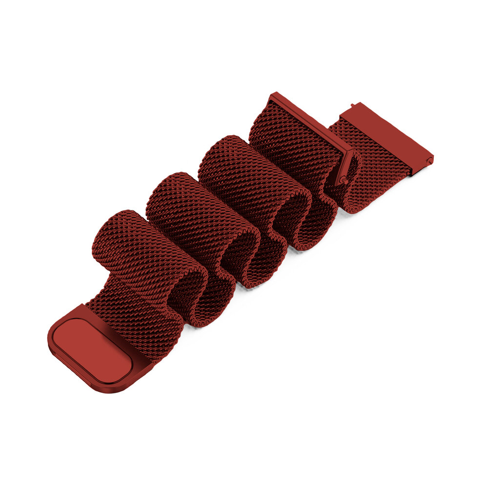 Strap-it® Strap-it Samsung Galaxy Watch 6 Classic 47mm Milanese band (rood)