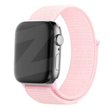 Bandz Bandz Apple Watch nylon band 'Classic' (lichtroze)