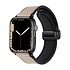 Apple Watch leren D-buckle bandje (lichtbeige)