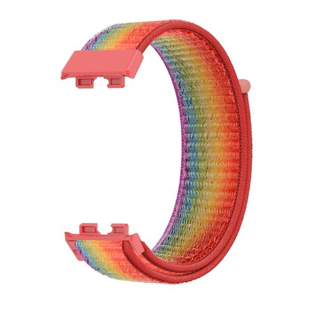 Strap-it® Strap-it Huawei Band 9 nylon bandje (regenboog) Strap-it® Strap-it Huawei Band 9 nylon bandje (regenboog)