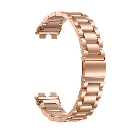 Strap-it® Strap-it Huawei Band 9 stalen band (rosé goud) Strap-it® Strap-it Huawei Band 9 stalen band (rosé goud)