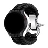 Strap-it® Strap-it Nylon 'rope' horlogeband 22mm - universeel - zwart Strap-it® Strap-it Nylon 'rope' horlogeband 22mm - universeel - zwart