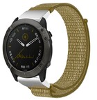 Strap-it® Strap-it Garmin Fenix 7 nylon band (olijfgroen)