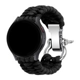 Strap-it® OnePlus Watch nylon rope bandje (zwart)