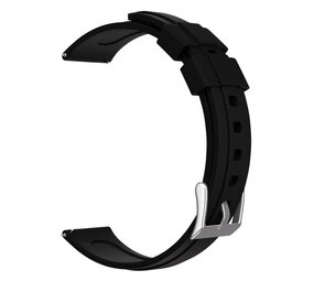 Strap-it® Siliconen horlogeband 14mm universeel (zwart)