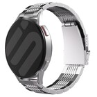 Strap-it® Strap-it Samsung Galaxy Watch 46mm luxe stalen schakel band (zilver)