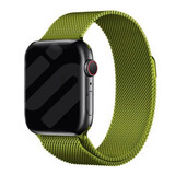 Strap-it® Apple Watch Milanese band (lichtgroen)