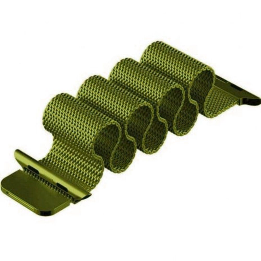 Strap-it® Strap-it Apple Watch Milanese  band (lichtgroen)