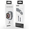 Strap-it® Strap-it Apple Watch luxe liquid silicone band (donkergrijs met zilver) Strap-it® Strap-it Apple Watch luxe liquid silicone band (donkergrijs met zilver)