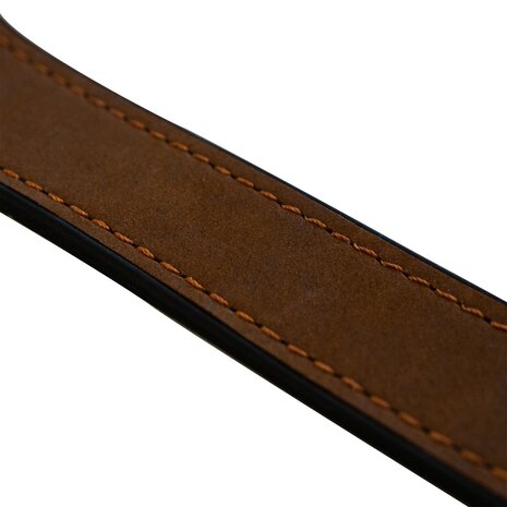 Strap-it® Strap-it Huawei Watch GT 2 Pro leren bandje met D-buckle (donkerbruin)