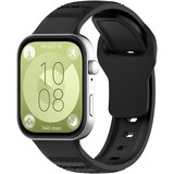 Strap-it® Huawei Watch Fit 3 outdoor siliconen bandje (zwart)