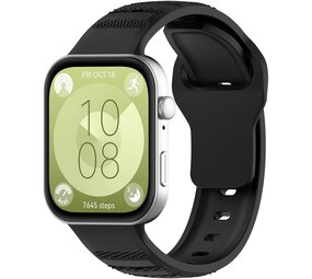 Strap-it® Huawei Watch Fit 3 outdoor siliconen bandje (zwart)