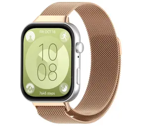 Strap-it® Huawei Watch Fit 3 Milanese band (rosé goud)