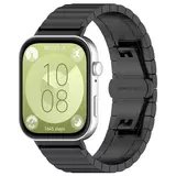 Strap-it® Huawei Watch Fit 3 luxe metalen band (zwart)