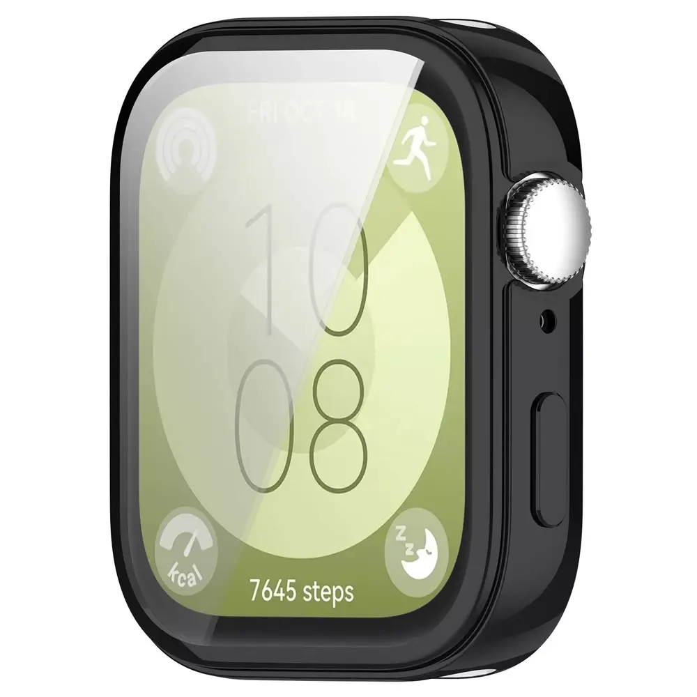 Strap-it® Strap-it Huawei Watch Fit 3 TPU case (zwart)