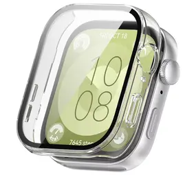 Strap-it® Huawei Watch Fit 3 hard case met glas (transparant)