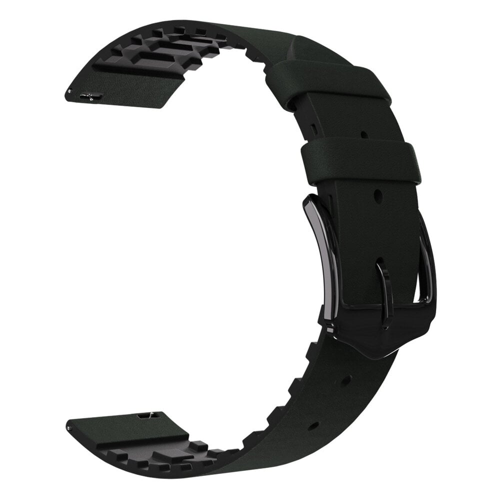 Strap-it® Strap-it Polar Ignite 2 siliconen / leren bandje (groen)