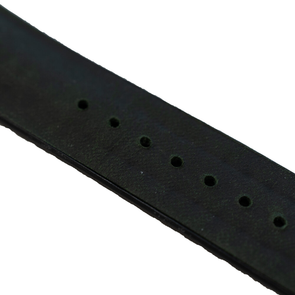 Strap-it® Strap-it Amazfit GTR 3 (Pro) siliconen / leren bandje (zwart/groen)