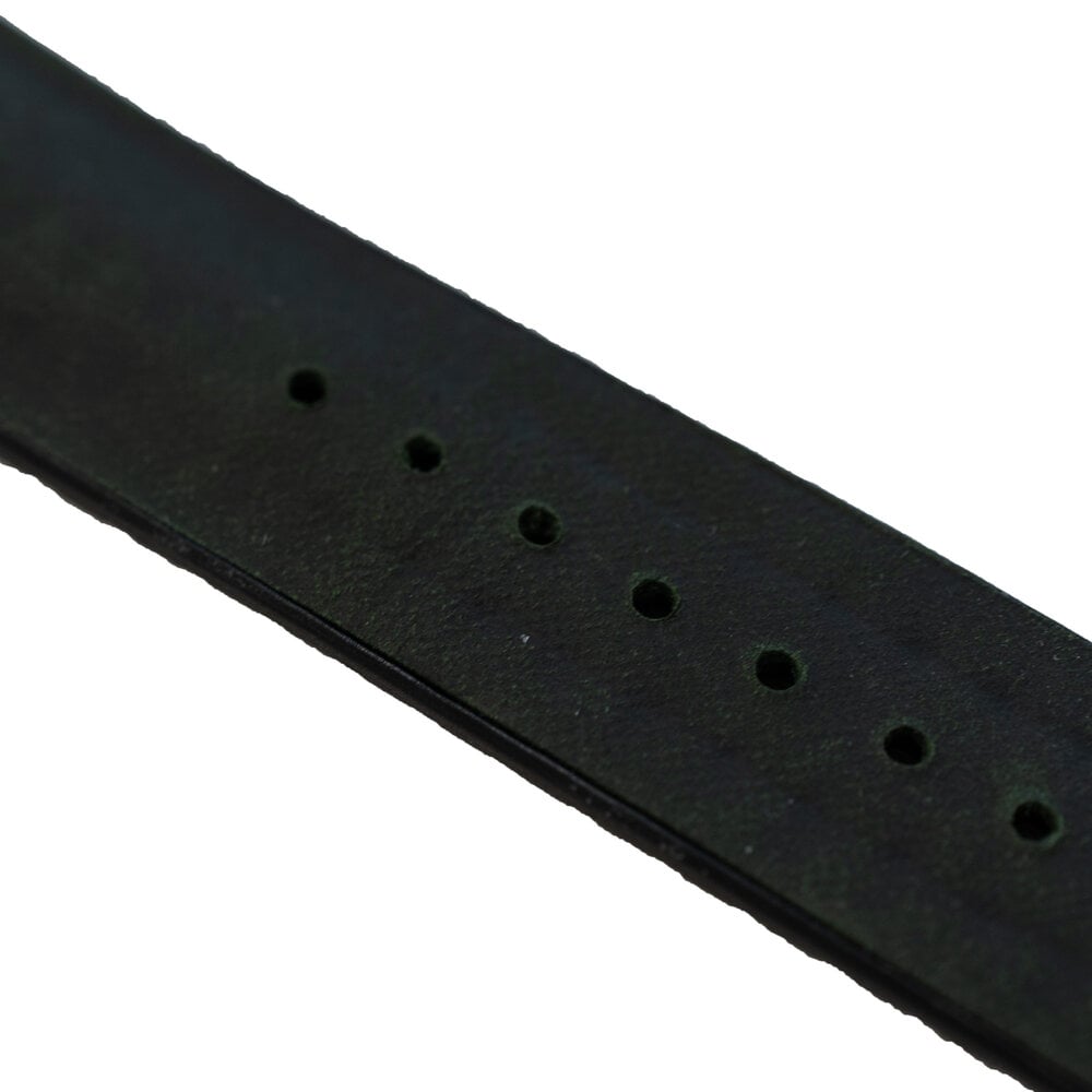 Strap-it® Strap-it Huawei Watch 3 (Pro) siliconen / leren bandje (zwart/groen)