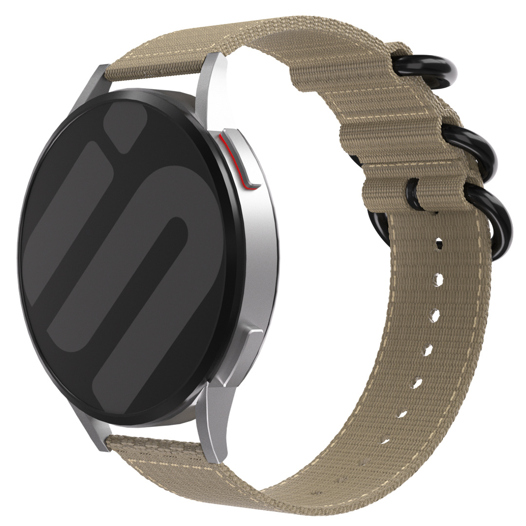 Strap-it Huawei Watch GT 2 Pro nylon gesp band (khaki)
