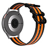 Strap-it® Strap-it Xiaomi Watch S1 nylon gesp band (zwart/oranje) Strap-it® Strap-it Xiaomi Watch S1 nylon gesp band (zwart/oranje)