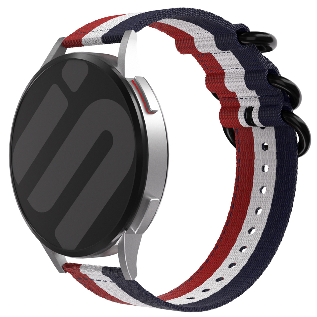 Strap-it OnePlus Watch nylon gesp band (kleurig)