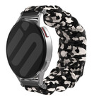Strap-it® Strap-it Samsung Galaxy Watch 4 Classic 42mm Scrunchie bandje (gevlekt)