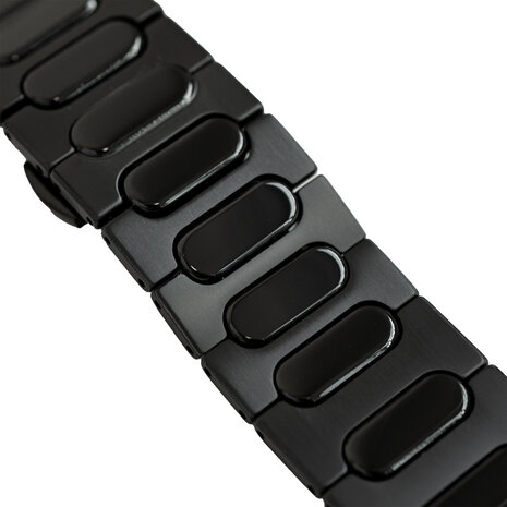 Strap-it® Strap-it Apple Watch Bullet titanium band (zwart)