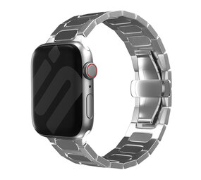 Strap-it® Apple Watch Bullet titanium band (zilver) Strap-it® Apple Watch Bullet titanium band (zilver)