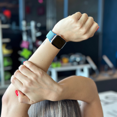 Strap-it® Strap-it Apple Watch Ultra nylon bandje (blauw)