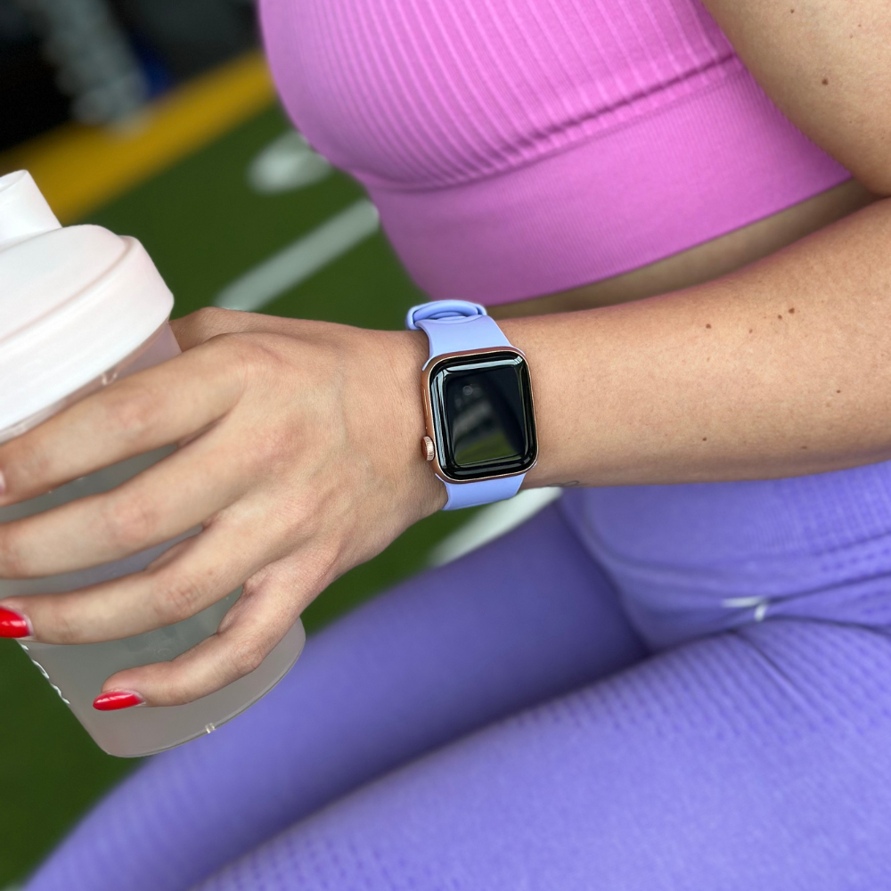 Strap-it® Strap-it Apple Watch silicone chain band (lila)