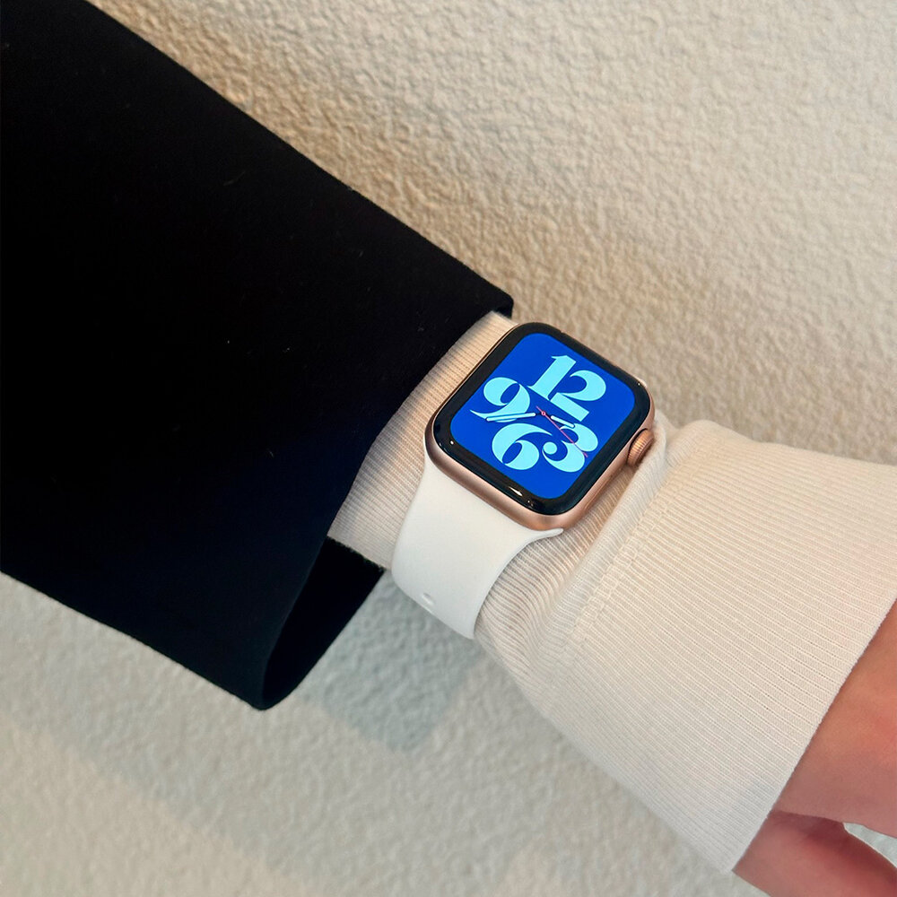Strap-it® Strap-it Apple Watch siliconen bandje (wit)