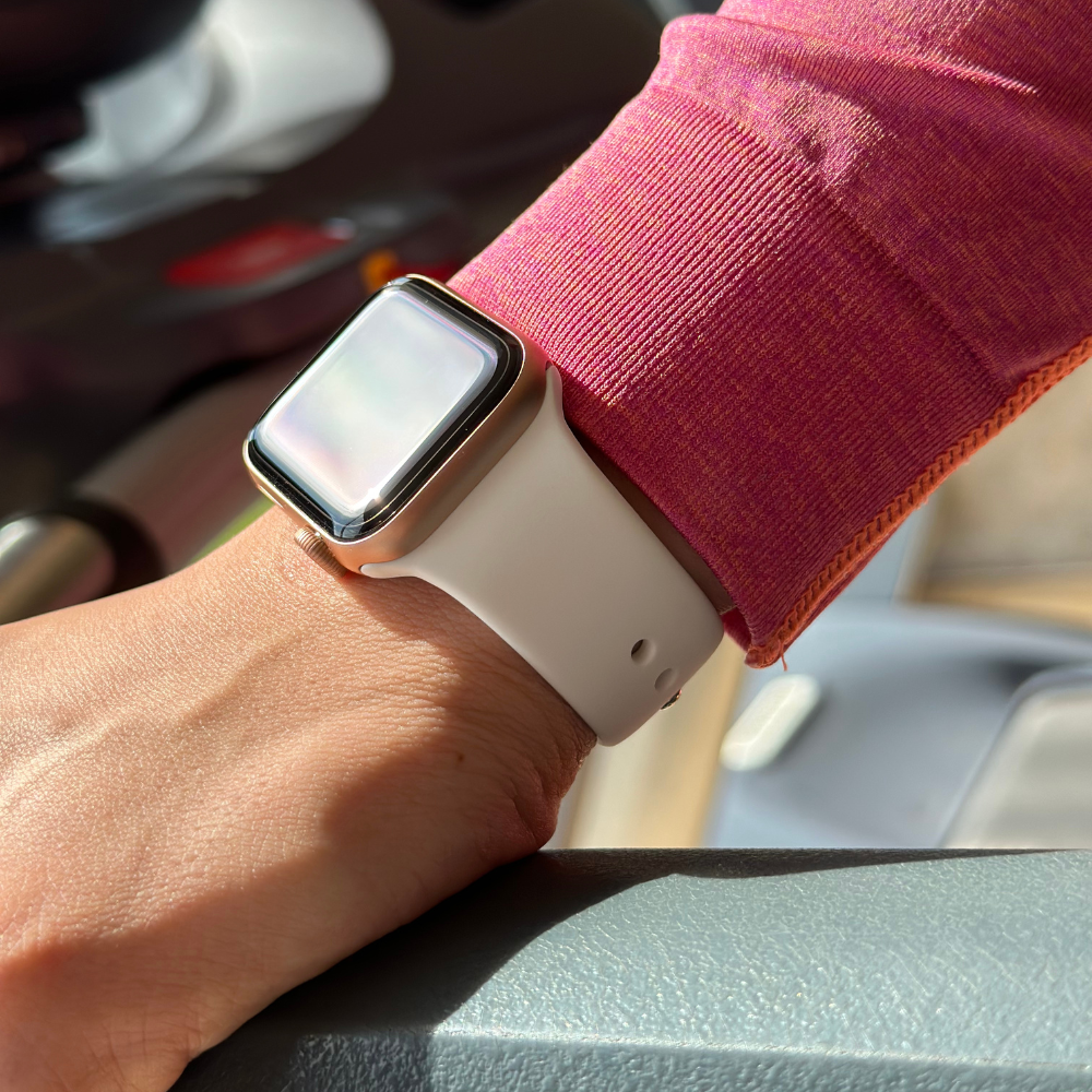 Strap-it® Strap-it Apple Watch Ultra silicone band (wit)