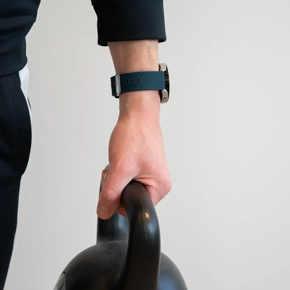 Bandz Bandz Xiaomi Watch S3 siliconen band 'Deluxe' (donkergroen)