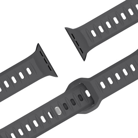 Bandz Bandz Apple Watch siliconen band 'Outdoor' (donkergrijs)