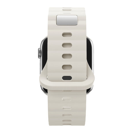 Bandz Bandz Apple Watch siliconen band 'Single Link' (sterrenlicht)