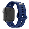 Bandz Bandz Apple Watch siliconen band 'Single Link' (donkerblauw) Bandz Bandz Apple Watch siliconen band 'Single Link' (donkerblauw)