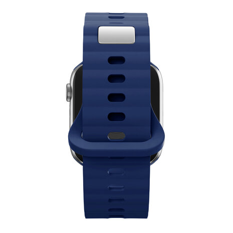 Bandz Bandz Apple Watch siliconen band 'Single Link' (donkerblauw)