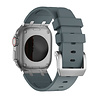 Bandz Bandz Apple Watch siliconen band 'Luxe Liquid' (grijs met zilver) Bandz Bandz Apple Watch siliconen band 'Luxe Liquid' (grijs met zilver)