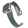 Bandz Bandz Apple Watch siliconen band 'Luxe Liquid' (grijs met zilver) Bandz Bandz Apple Watch siliconen band 'Luxe Liquid' (grijs met zilver)