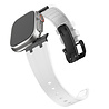 Bandz Bandz Apple Watch siliconen band 'Luxe Liquid' (wit met zwart) Bandz Bandz Apple Watch siliconen band 'Luxe Liquid' (wit met zwart)